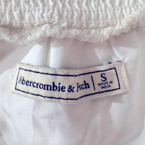 Abercrombie & Fitch White Lace Off the Shoulder Romper Size Small 100% Cotton - Picture 10 of 12
